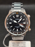 Reloj Casio MTD-130D-1A4VDF hombre esfera negra acero