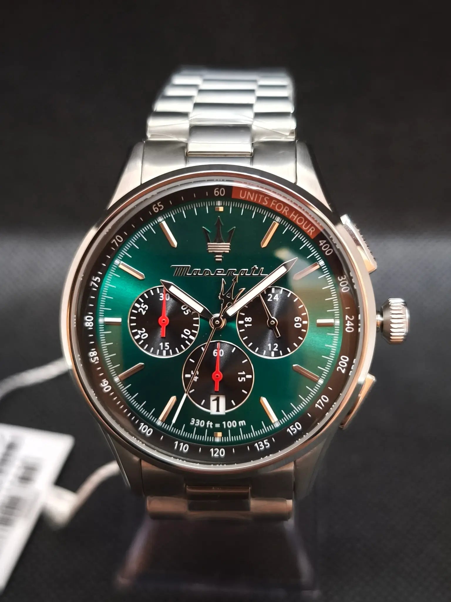 Reloj Maserati Sorpasso R8873624002 cronógrafo hombre 42 mm esfera verde