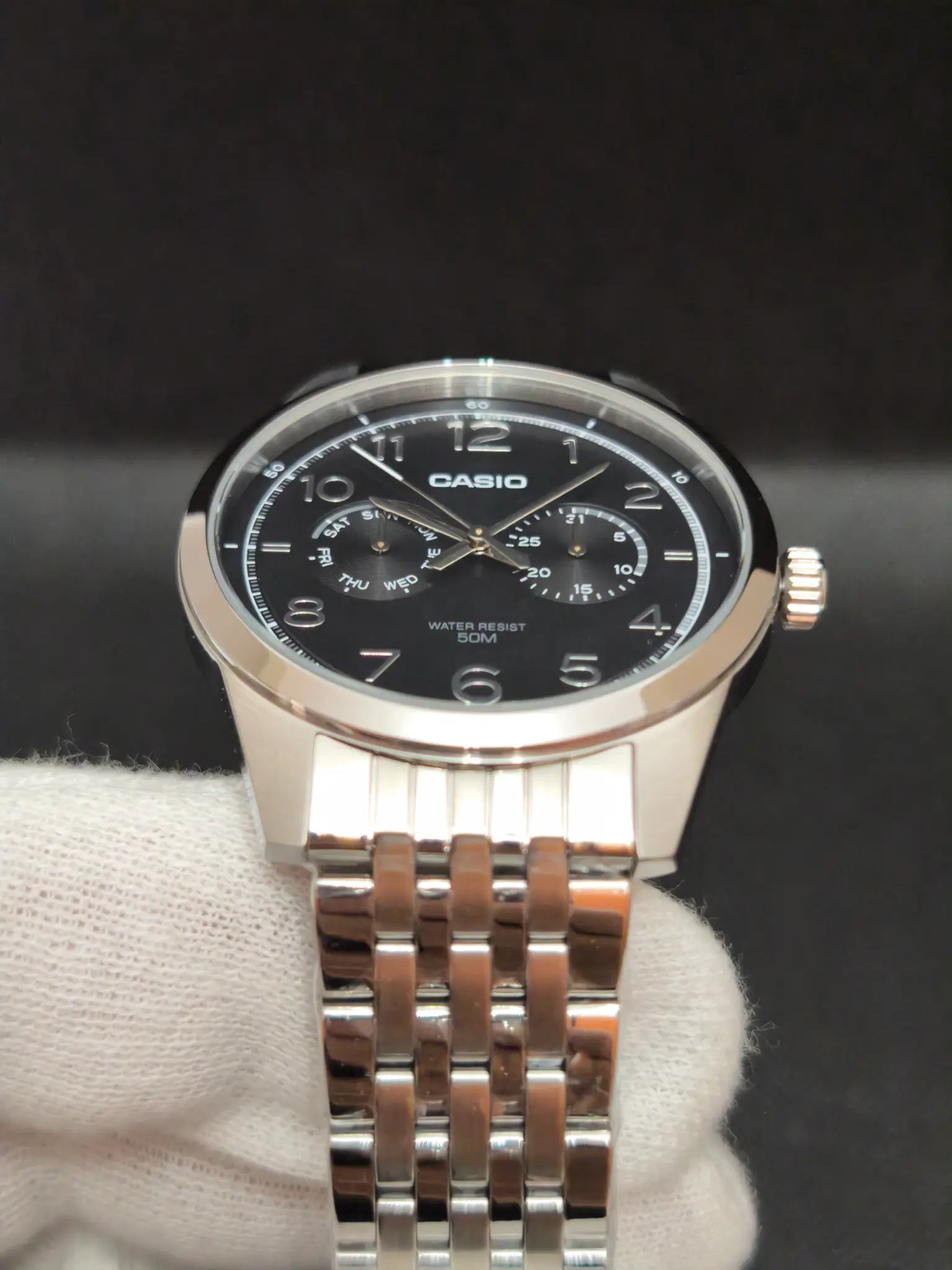 Reloj Casio MTP-E340D-1AVDF – Analógico Hombre 41,5 mm Negro Acero