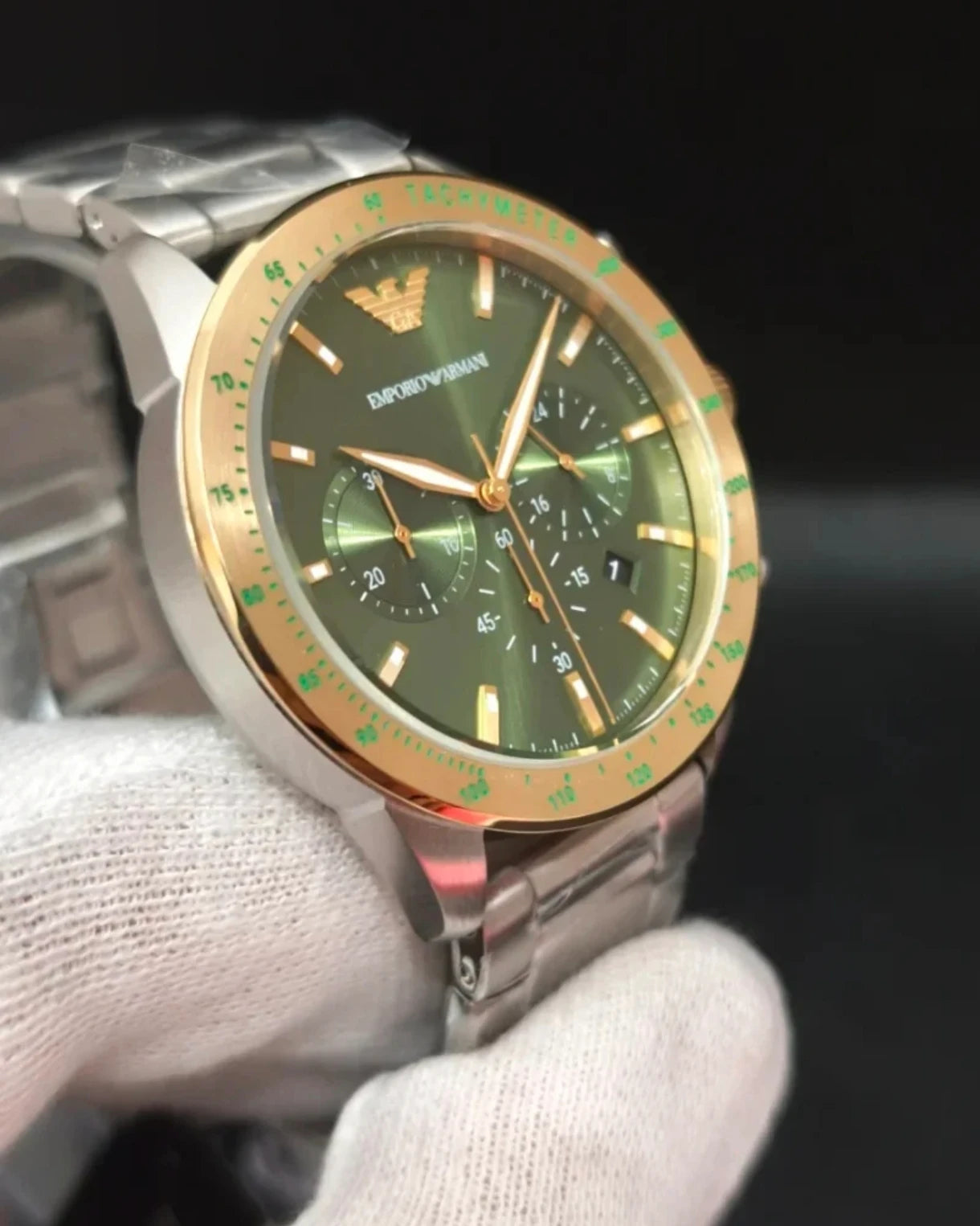 Reloj Emporio Armani Mario AR11454 – Cronógrafo Hombre 43 mm Verde