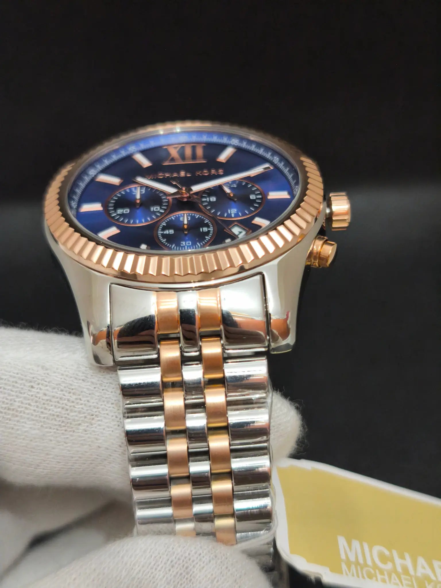 Reloj Michael Kors Lexington MK8412 – Cronógrafo Hombre 45 mm Bicolor Azul