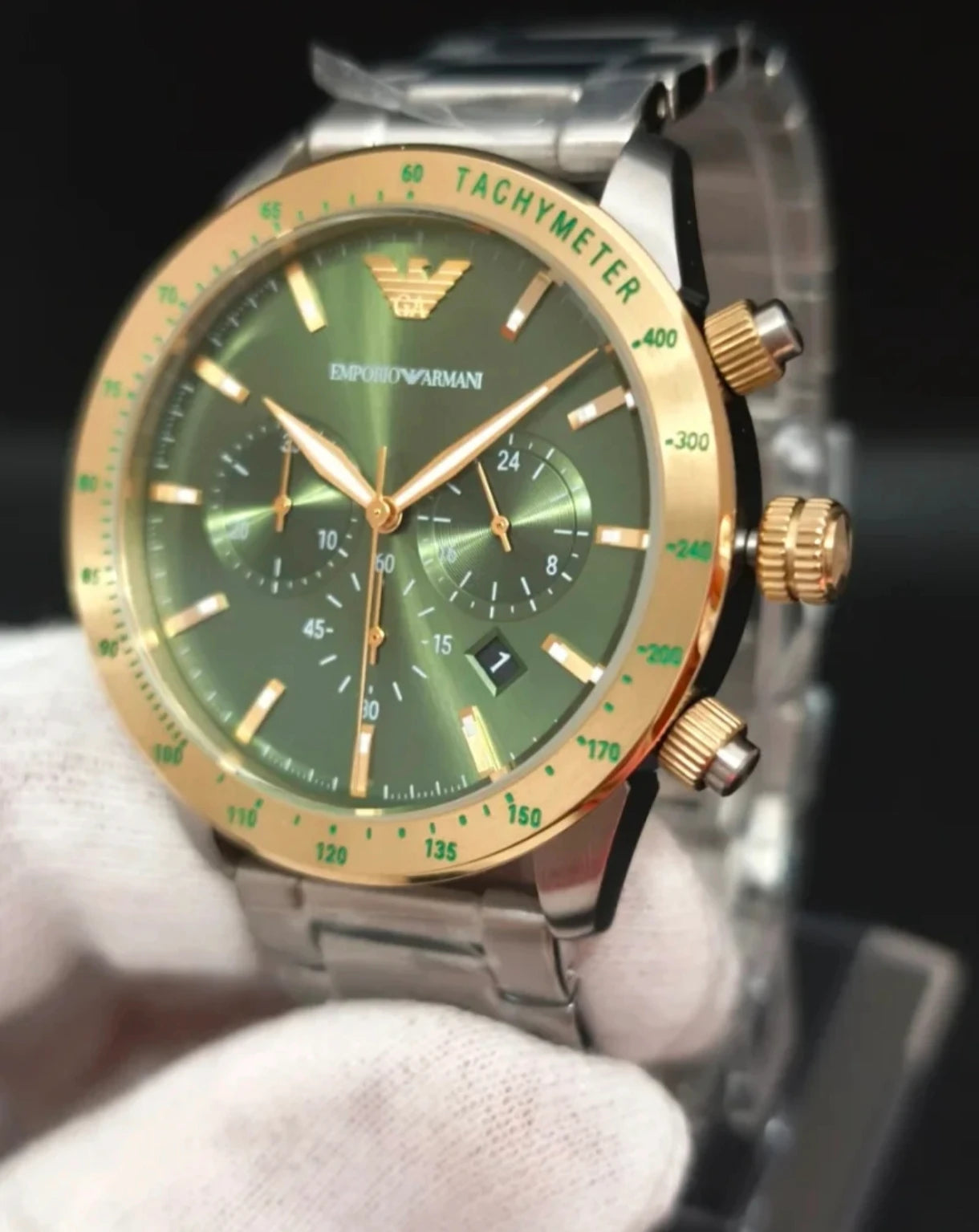 Reloj Emporio Armani Mario AR11454 – Cronógrafo Hombre 43 mm Verde