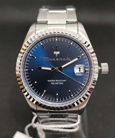 Reloj Maserati Competizione R8853100029 es un reloj para hombre con esfera azul y caja de acero inoxidable de 43 milímetros