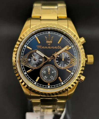 Reloj Maserati Competizione R8853100026 hombre dorado caja de 43 milímetros resistencia al agua 100 metros