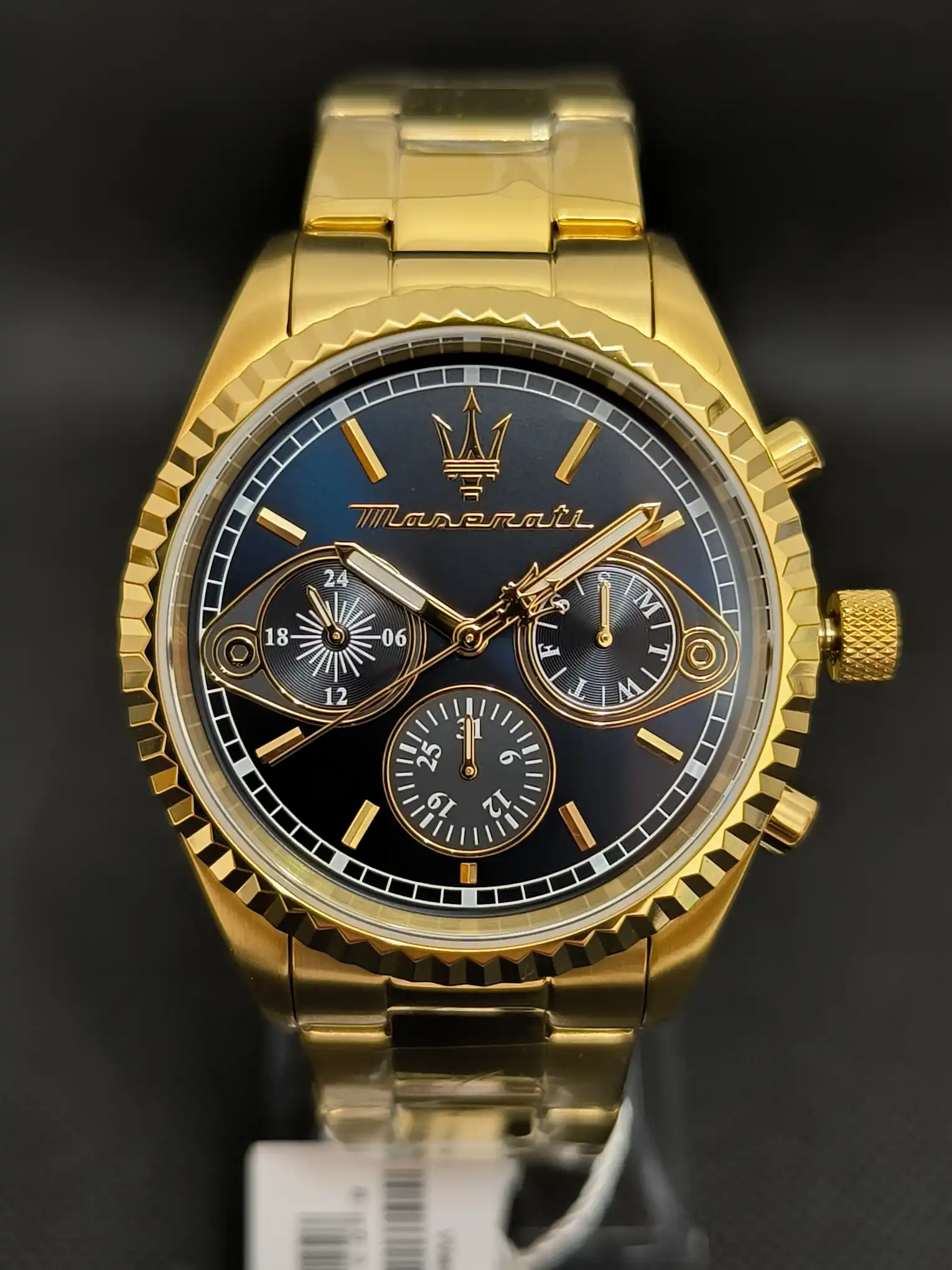 Reloj Maserati Competizione R8853100026 hombre dorado caja de 43 milímetros resistencia al agua 100 metros