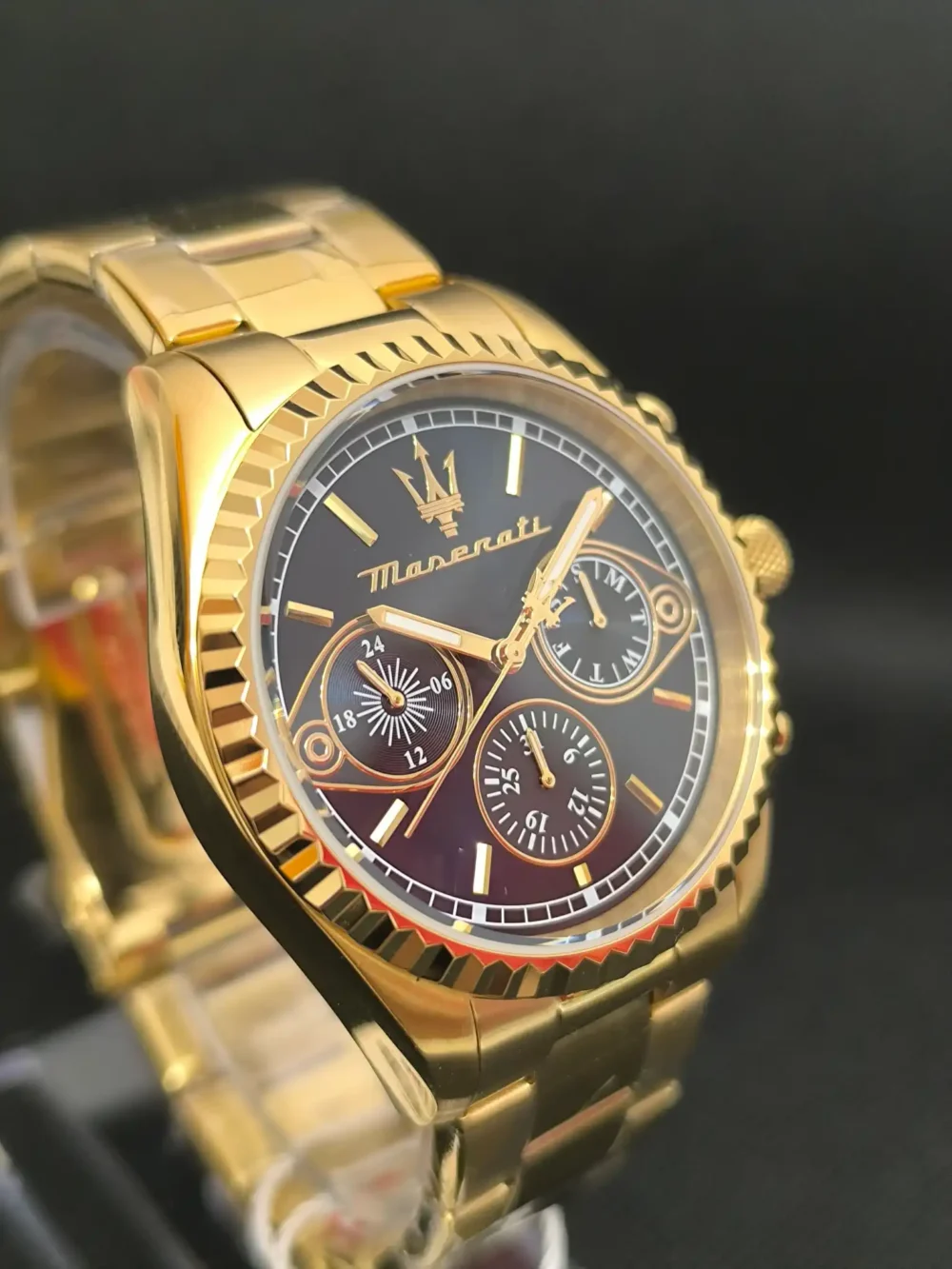 Reloj Maserati Competizione R8853100026 hombre dorado caja de 43 milímetros resistencia al agua 100 metros