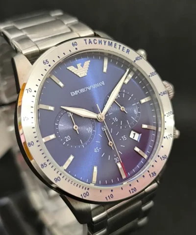 Reloj Emporio Armani AR11306 cronógrafo hombre caja de 43 milímetros y esfera azul